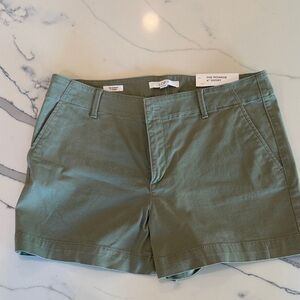 LOFT the Monroe 4” Olive Green Women's Casual Bermuda Shorts